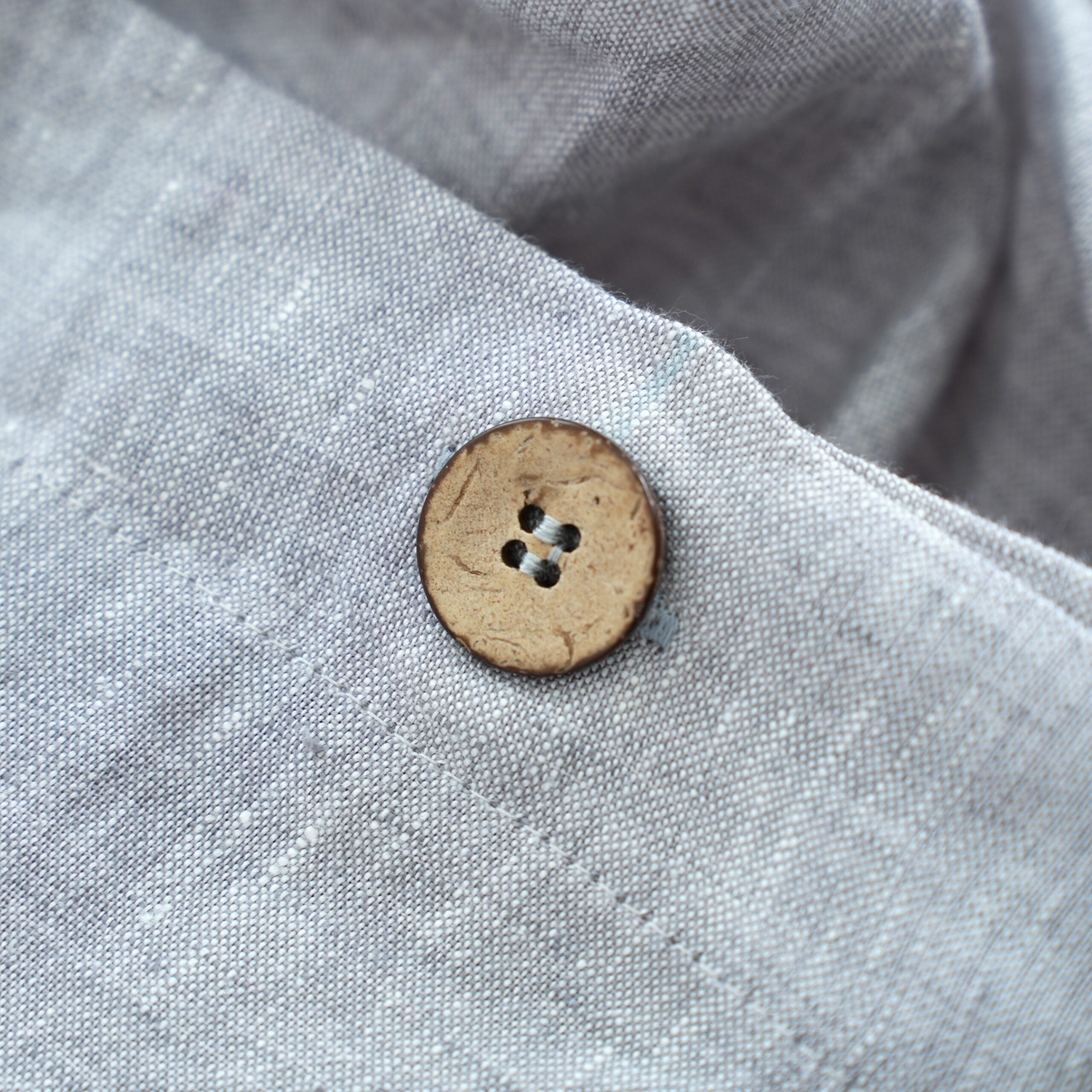 Gray French Linen Fitted Sheet Set - Yarn-Dyed with 2 Pillowcases