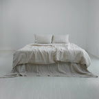 Flax French Linen Duvet Cover - Flax 07