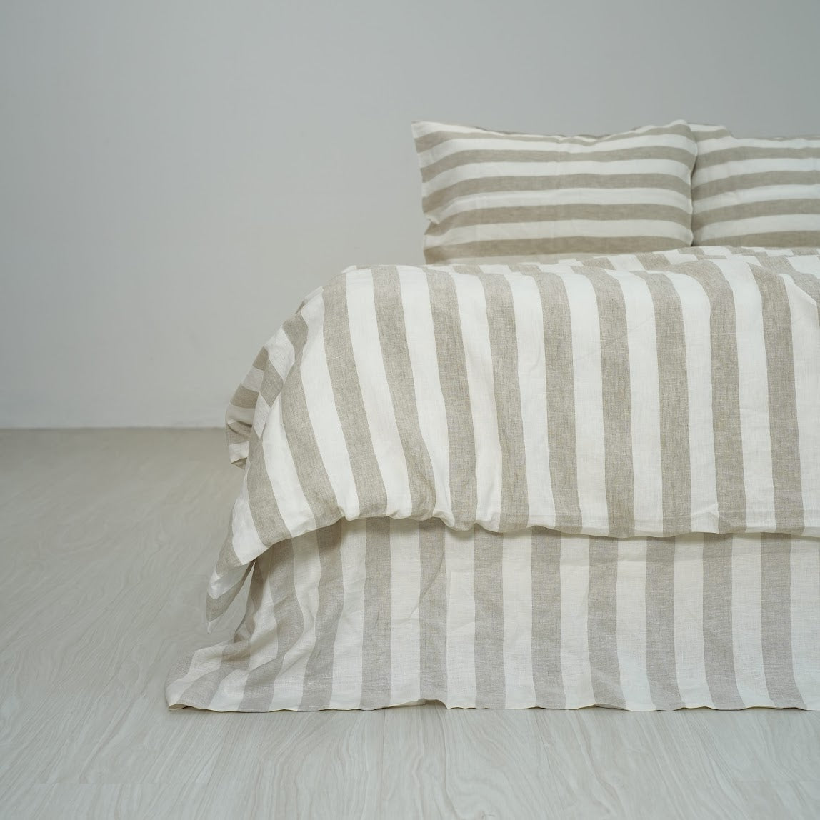 Flax Striped French Linen Duvet Cover - Yarn Dyeing 57