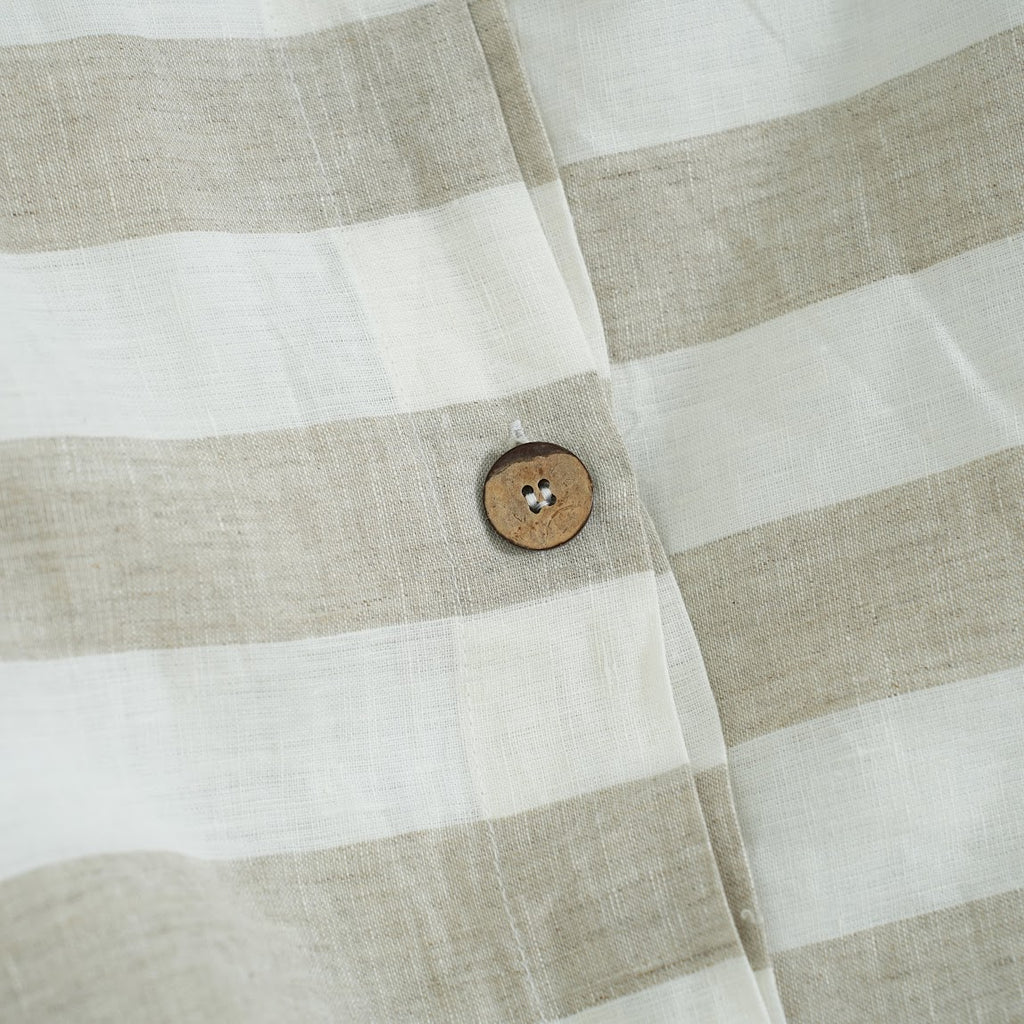 Flax Striped French Linen Duvet Cover - Yarn Dyeing 57