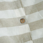 Flax Striped French Linen Duvet Cover - Yarn Dyeing 57