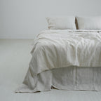 Flax French Linen Duvet Cover - Flax 07