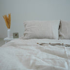 Flax French Linen Duvet Cover - Flax 07