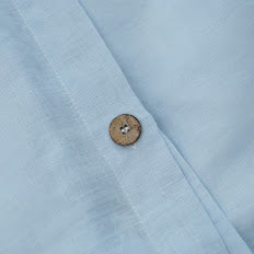 Sky French Linen Duvet Cover - Plain Dyeing 09