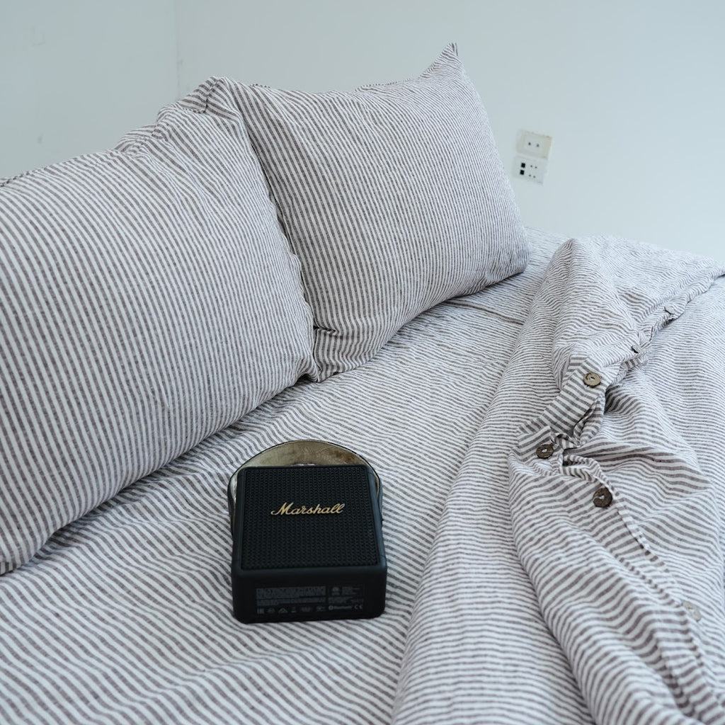 Striped French Linen Duvet Cover - Yarn Dyeing 49