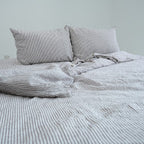 Striped French Linen Duvet Cover - Yarn Dyeing 49