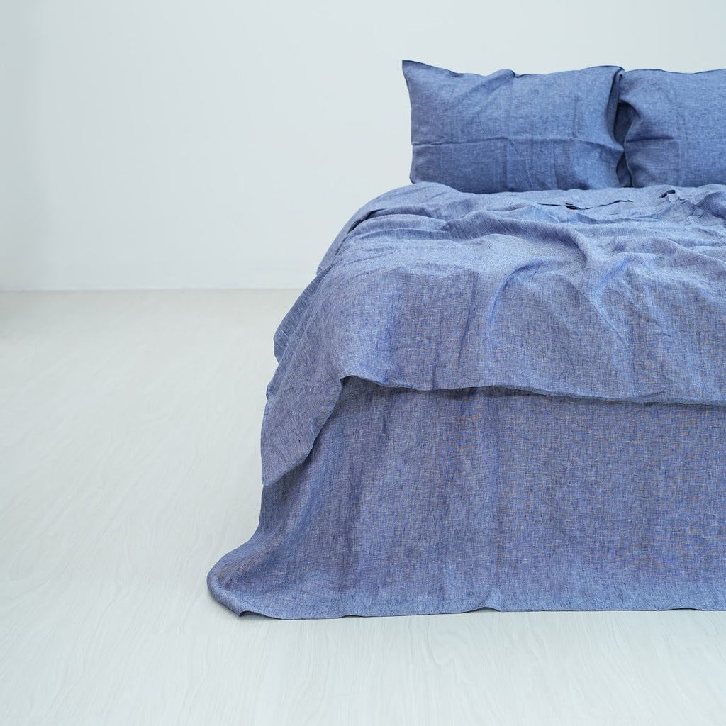 Jean French Linen Duvet Cover | Yarn-Dyed | Handmade