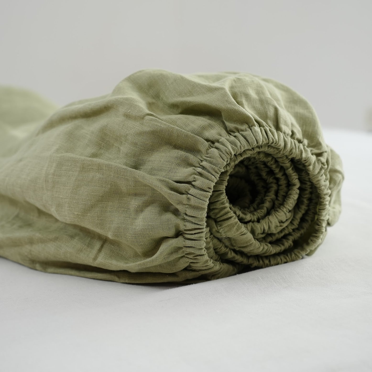 Avocado French Linen Duvet Cover - Plain Dyeing 10