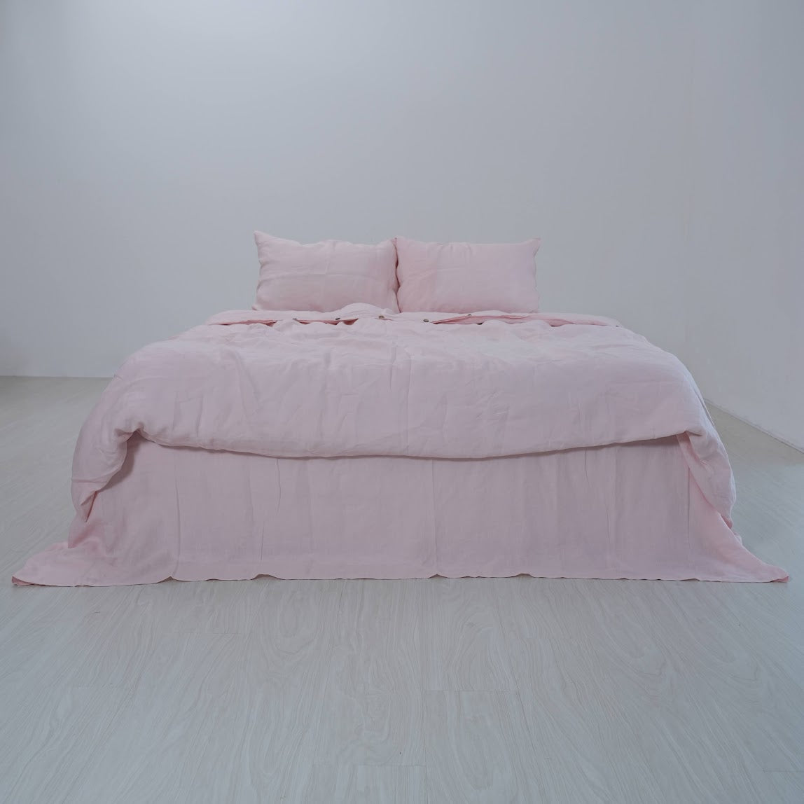 Peach French Linen Duvet Cover - Peach 01