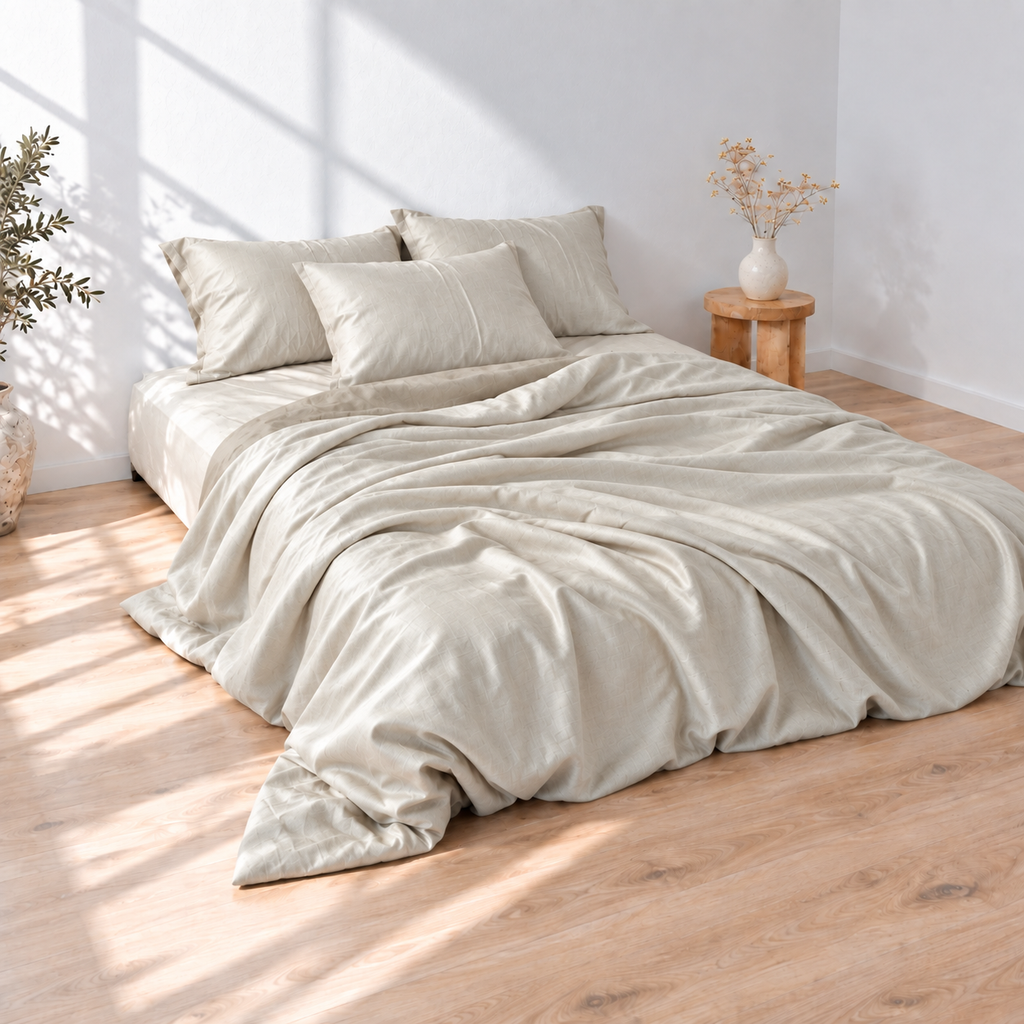 Light Grey Bamboo Linen Pillowcases