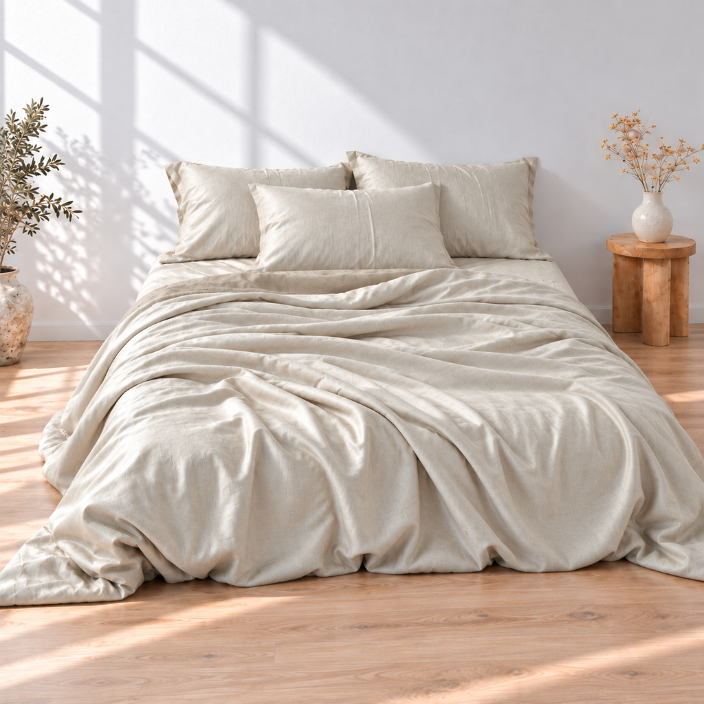Light Grey Bamboo Linen Pillowcases
