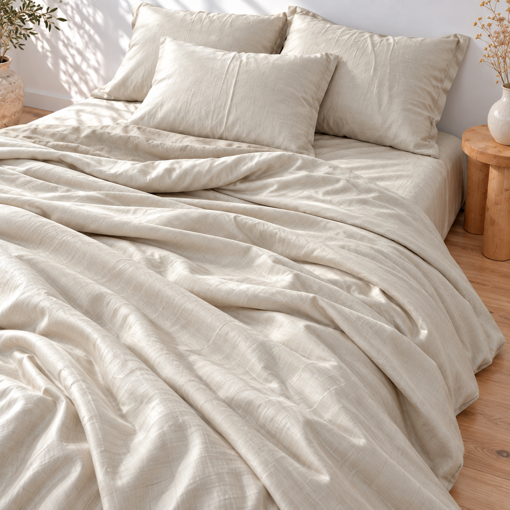 Light Grey Bamboo Linen Pillowcases