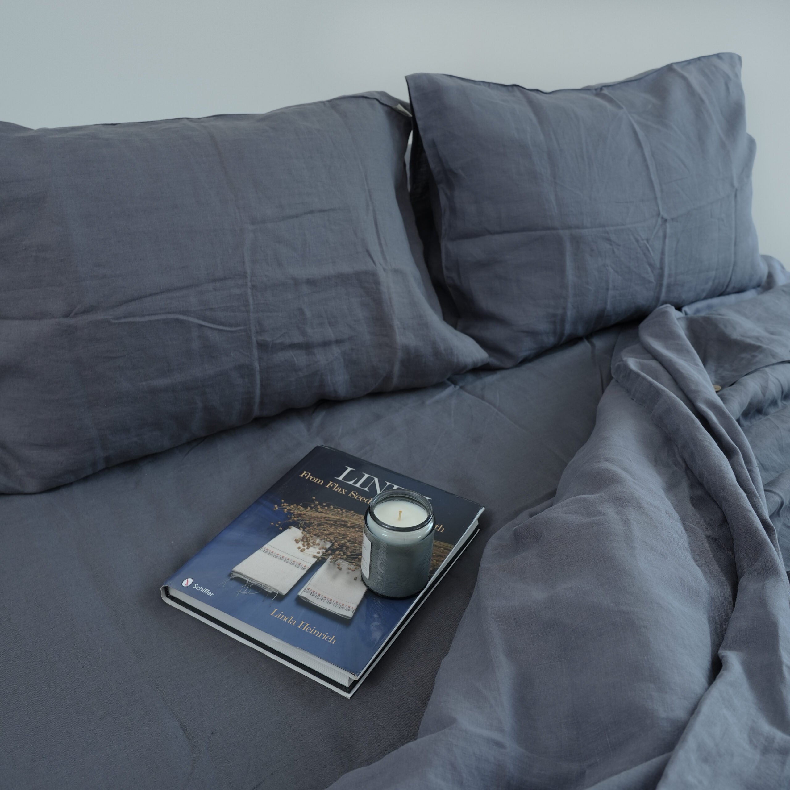 Dark French Linen Top Sheet | 100% Linen Flat Sheet