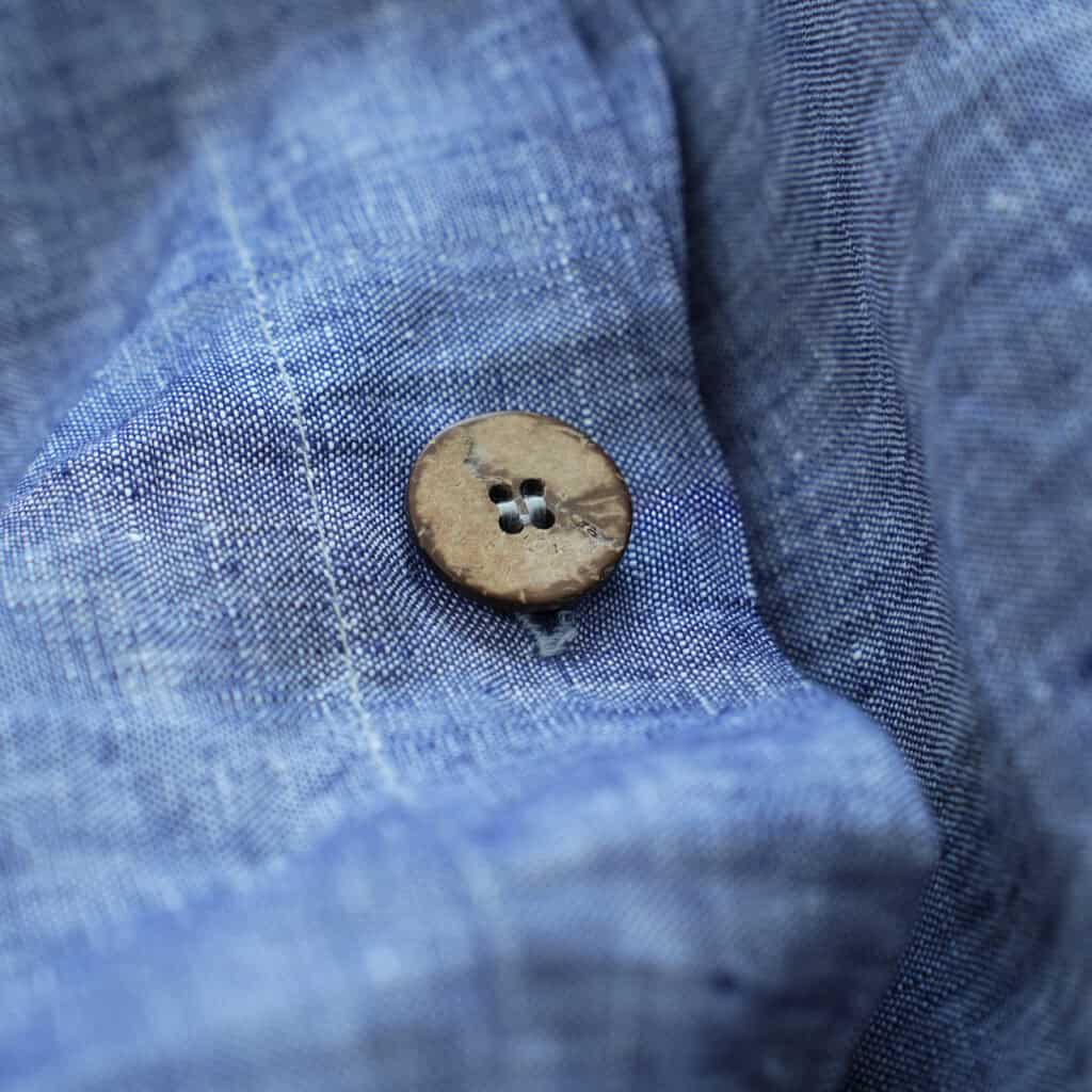 Jean Blue French Linen Fitted Sheet Set - Yarn-Dyed with 2 Pillowcases