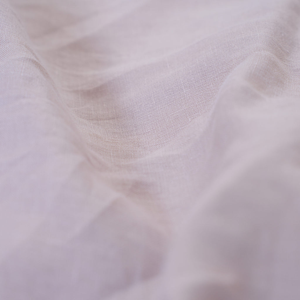 Misty Pink French Linen Duvet Cover Set - Soft & Breathable 4-Piece