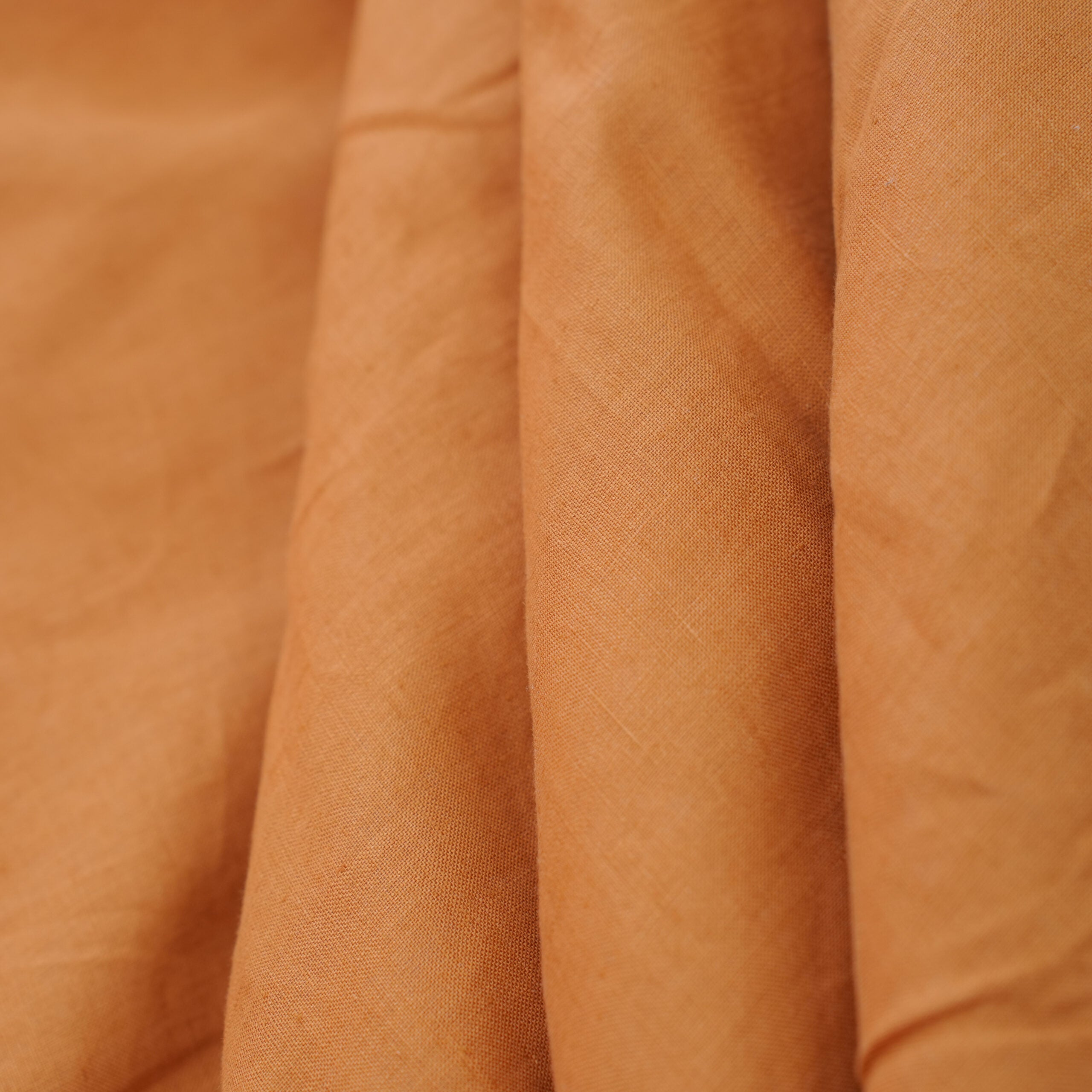 Pumkin French Linen Bedsheet | Deep Pocket Fitted Sheet