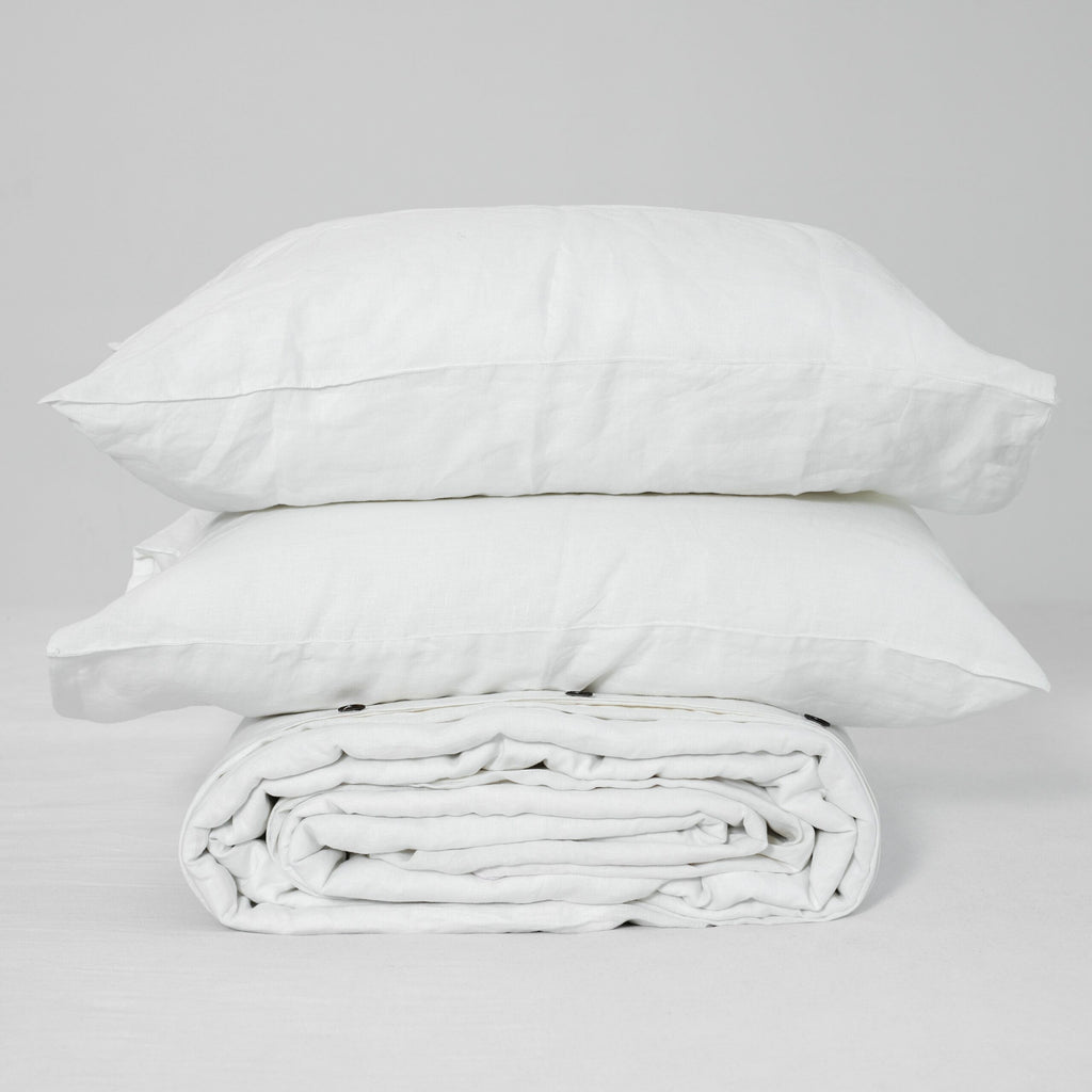 White French Linen Flat Sheet | 100% Linen Flat Sheet