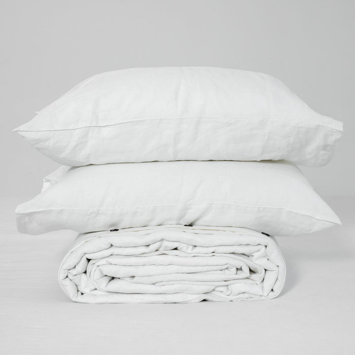 White French linen duvet cover set