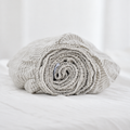 Striped French Linen Bedsheet | Deep Pocket Fitted Sheet