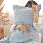 Blue French Linen Bedding Sets (4 pieces) - Yarn Dyeing