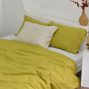 Bamboo Linen Pillowcases - Butter