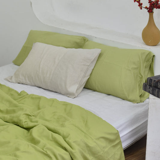 Bamboo Pillowcases Cover - Chartreuse