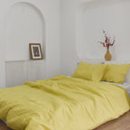 Lemon Bamboo Linen Bedding Sets