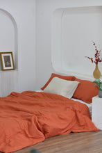 Load image into Gallery viewer, Bamboo Linen Duvet Cover - Squash
