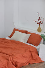 Load image into Gallery viewer, Bamboo Linen Duvet Cover - Squash
