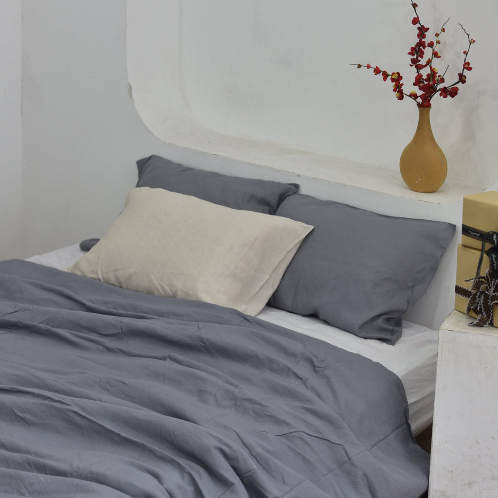 Denim Bamboo Linen Bedding Sets