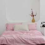 Blush Bamboo Linen Bedding Sets
