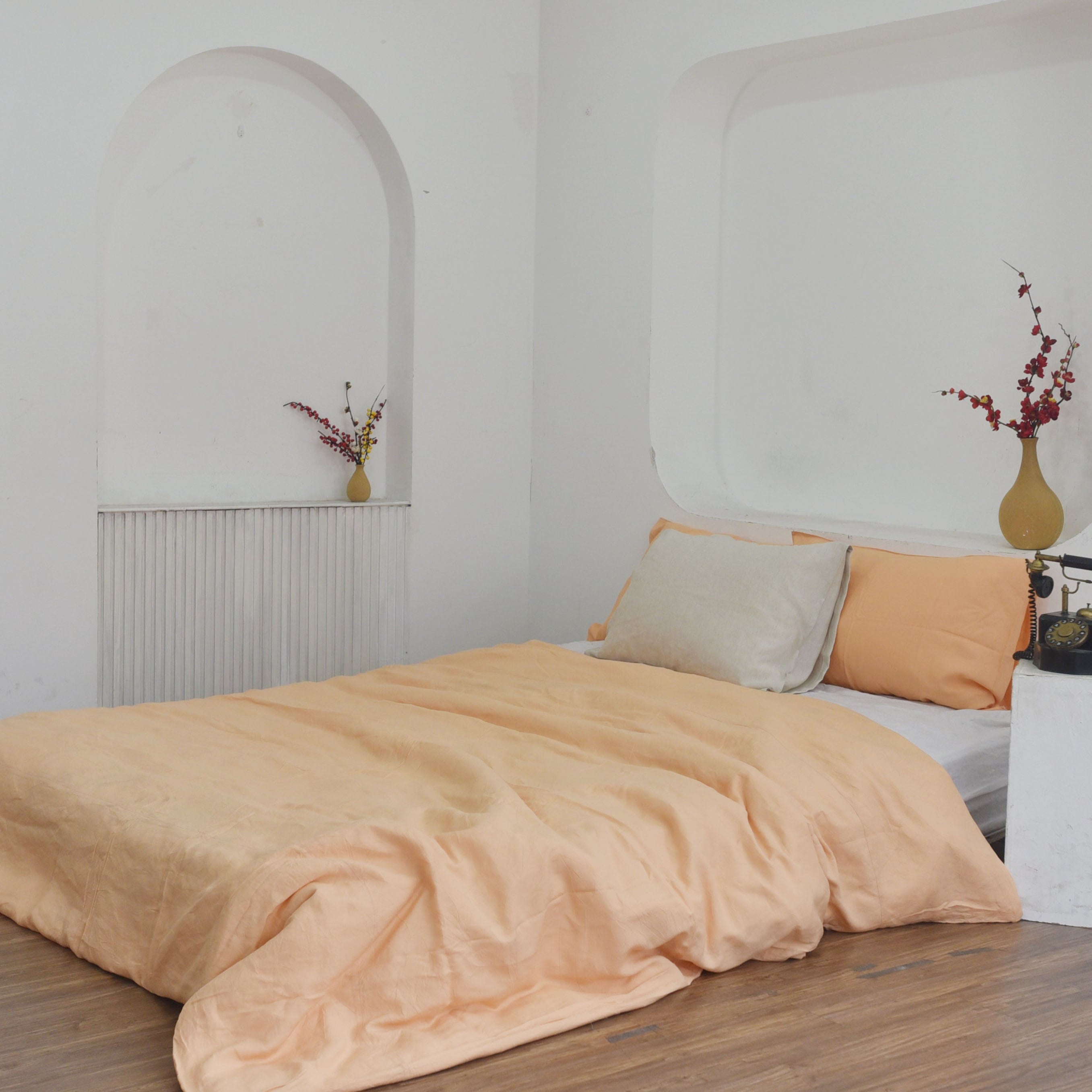 Cantaloupe Bamboo Linen Bedding Sets