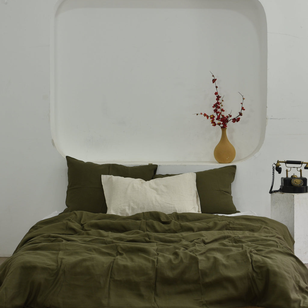 Seaweed Bamboo Linen Sheet Sets - 19