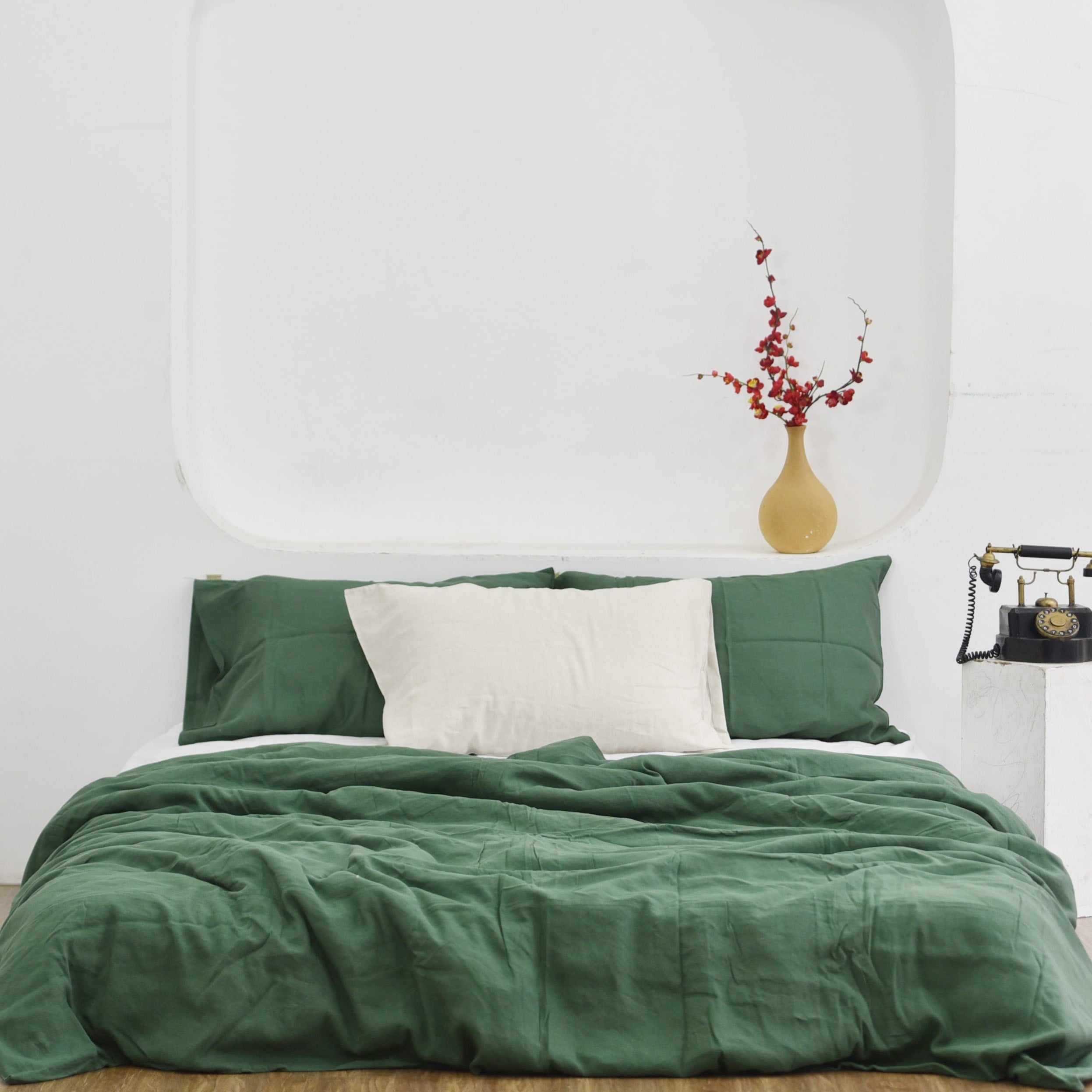 Pine Bamboo Linen Bedding Sets