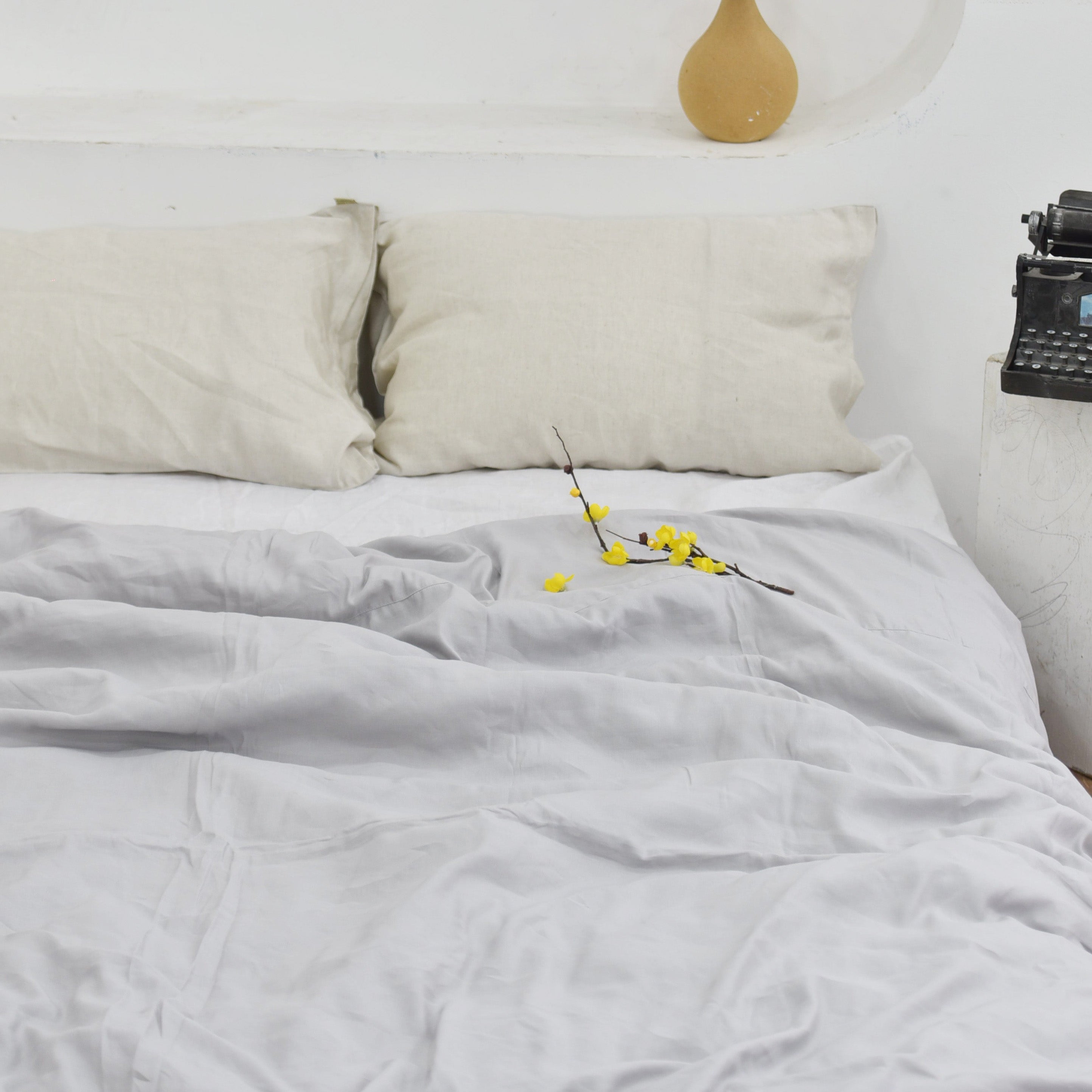 Rice Bamboo Linen Bedding Sets