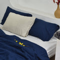 Indigo Bamboo Linen Pillowcases 29