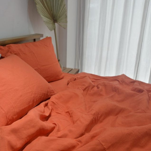 Squash Bamboo Linen Bedding Sets