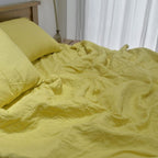 Lemon Bamboo Linen Bedding Sets
