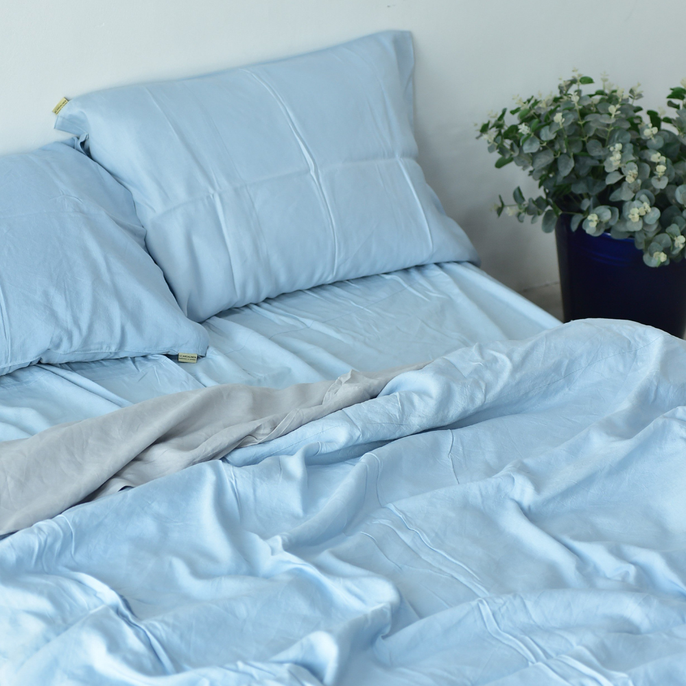 Pale Bamboo Linen Pillowcases