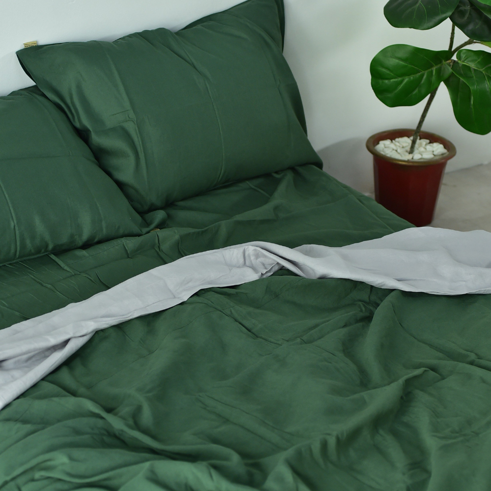 Bamboo Linen Pillowcases Pine 55