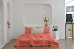 Bamboo Linen Duvet Cover - Raspery