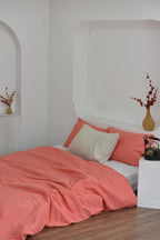 Bamboo Linen Duvet Cover - Raspery