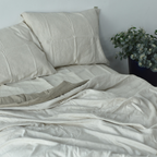 Bamboo Linen Duvet Cover - Smoke