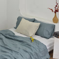 Bamboo Linen Duvet Cover - Aegean