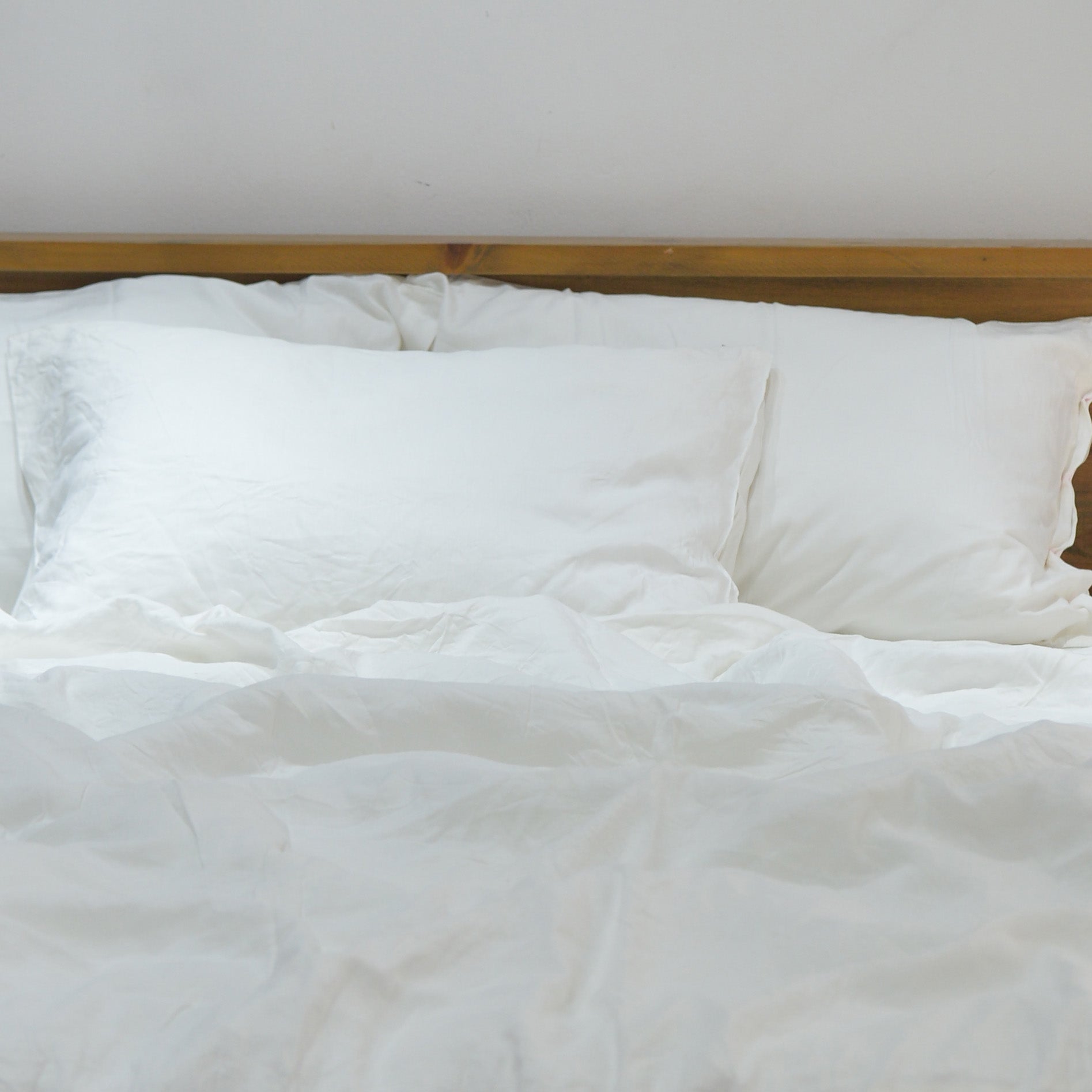 White Bamboo Linen Duvet Cover Sets