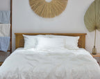 White Bamboo Linen Pillowcases