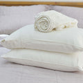 White Bamboo Linen Duvet Cover Sets