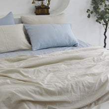 Load image into Gallery viewer, Bamboo Linen Duvet Cover - Rice
