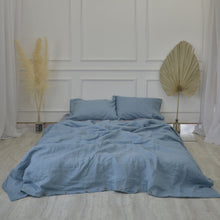 Load image into Gallery viewer, Slate French Linen Bedding Sets (4 pieces) - Plain Dyeing
