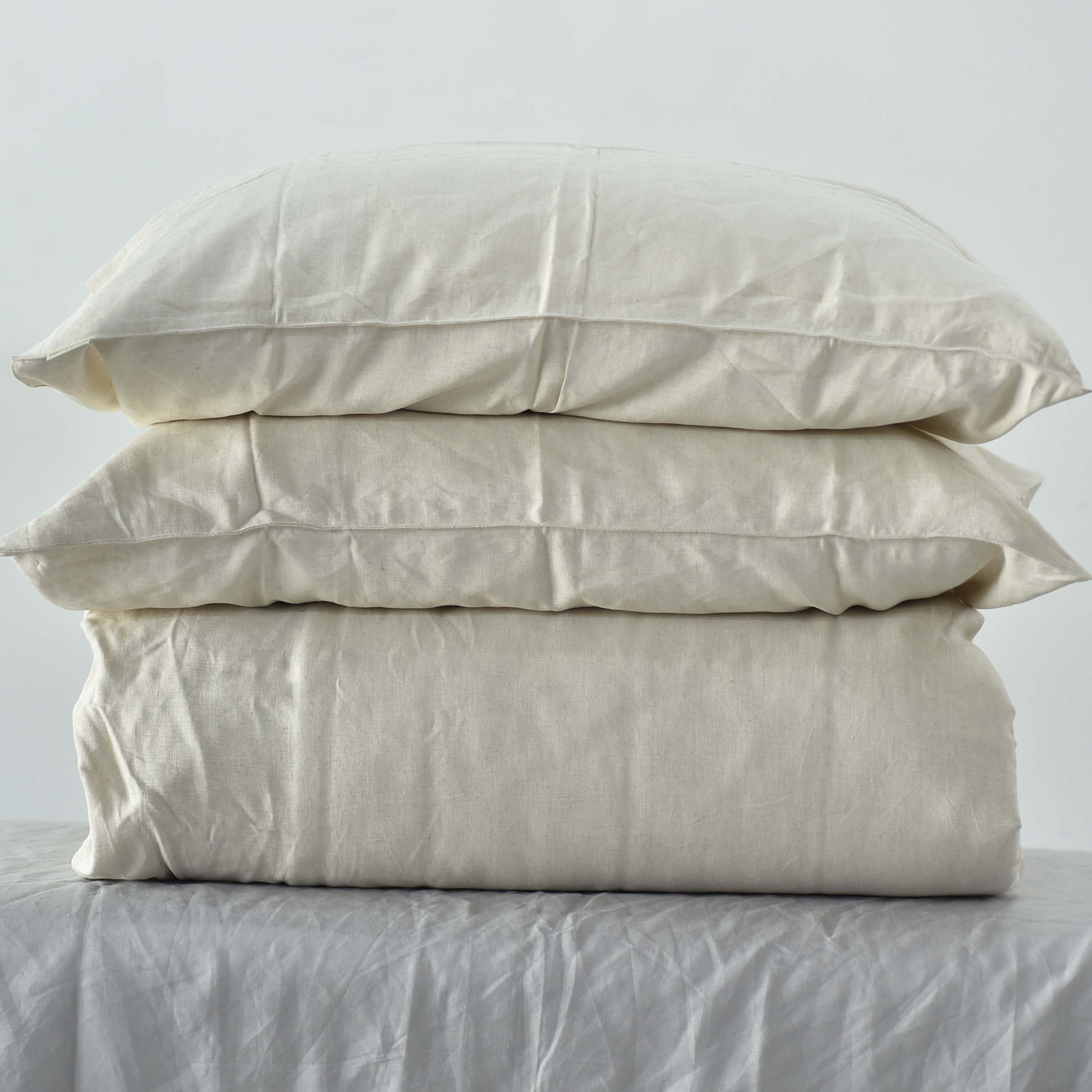 Rice Bamboo Linen Duvet Cover Sets 03